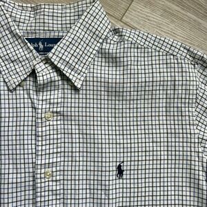 Polo Ralph Lauren Flannel Shirt Men's XL‎ Black & Blue Plaid Classic Fit